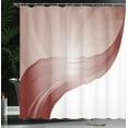thumbnail image 3 of Ambesonne Contemporary Shower Curtain, Print Modern Stripes, 69"Wx84"L, Pale Maroon, 3 of 4