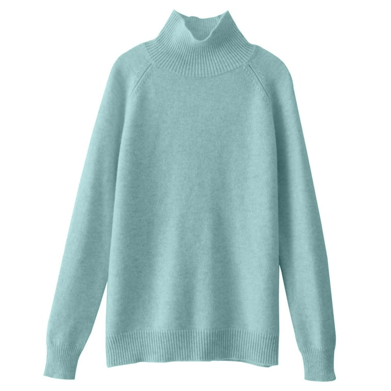 Sweaters for Women Turtleneck New Thickened Solid Color