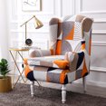 thumbnail image 1 of Funda de silla con estampado de tigre, funda para silla con respaldo de ala, funda elástica estilo country americano, funda para silla con estampado de tigre, con todo incluido, 1 of 6