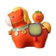 thumbnail image 3 of Figuras de caballo decorativas modernas, coleccionables, regalos de cumpleaños, estatuas de caballo para escritorio. Naranja, 3 of 8