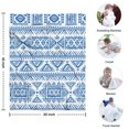 thumbnail image 4 of Boho Blue Geometric Ethnic Pattern Blanket,Comfortable Soft Flannel Throw Blanket,All Season,Warm Lightweight Blankets for Sofa Bed Couch Living Room Chair,30"x40", 4 of 4