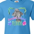 thumbnail image 4 of Inktastic Sanibel Island Florida Cute Swimming Manatee Youth T-Shirt, 4 of 5