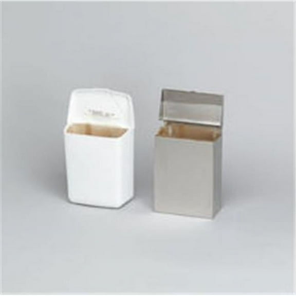 8 in. x 4 in. x 11 in. Wall Mount Sanitary Napkin Receptacle Stainless Steel
