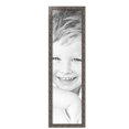thumbnail image 2 of ArtToFrames 10" x 37" Silver Picture Frame, 10x37 inch Silver Wood Poster Frame (WOM-4993),  Pack, 2 of 7