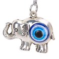 thumbnail image 2 of Blue Eyes Keychain Elephant Turkish Style Alloy Colored Glaze Pendant for Ladies Bag Car Interior, 2 of 8