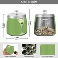 thumbnail image 2 of Yayeee Ashtray with Lid for Cigarette Smokeless Stainless Steel Home Ash Holder, Green Martini Glass, 2 of 7