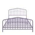 thumbnail image 3 of Novogratz Bushwick Metal Platform Bed Frame with Headboard, Queen, Lavender, 3 of 26