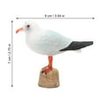 thumbnail image 2 of Homoyoyo 2Pcs Lifelike Seagull Bird Statue Realistic Plastic for Office and Living Room Decor, 2 of 8
