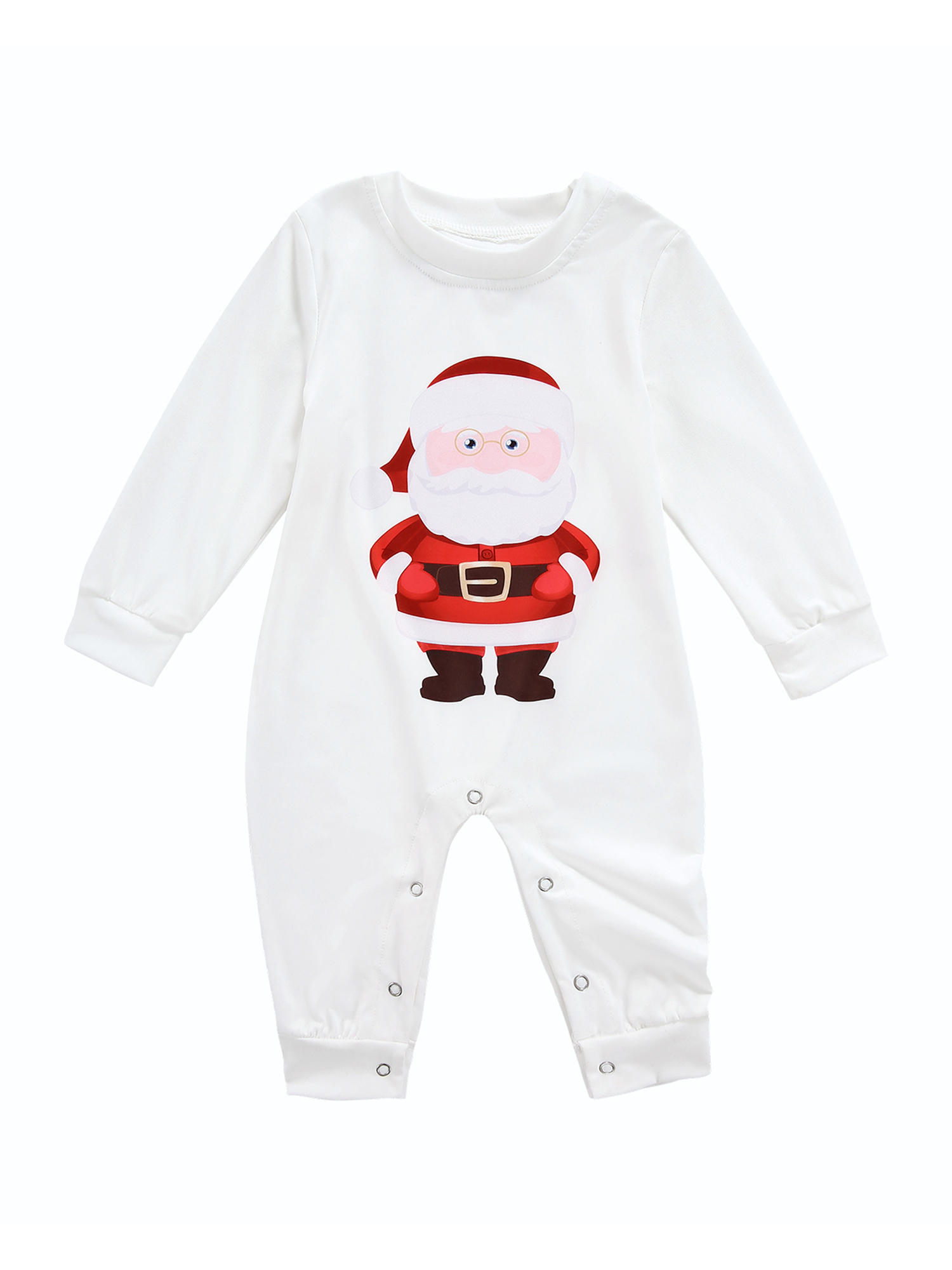 Yinyinxull Family Pajamas Matching Sets Women Men Kids Baby Sleepwear Santa Claus Tops Plaid Pants Pyjamas Homewear - image 4 of 6