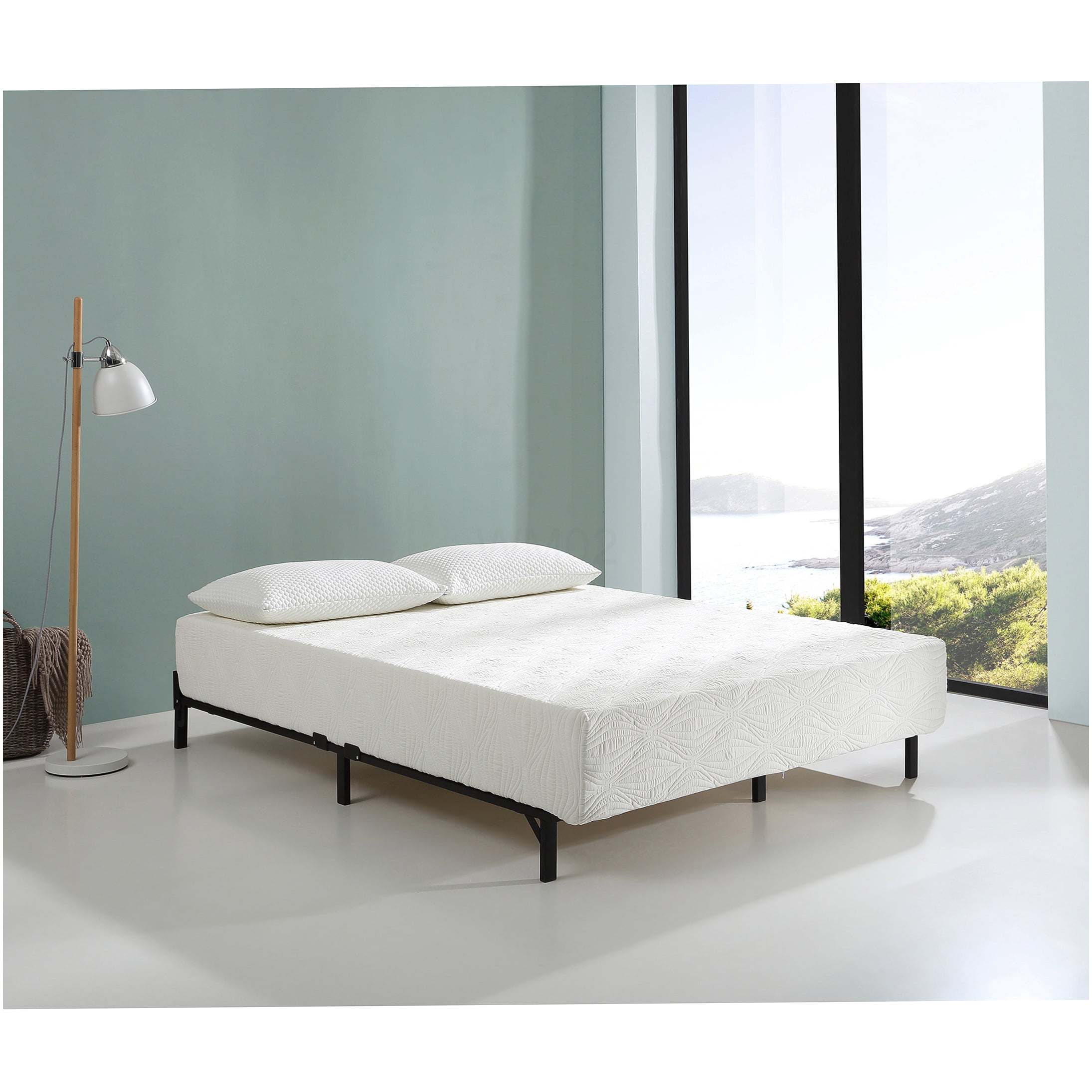California King Size 8 Inch Extra Firm Gel Memory Foam Mattress in a Box for Cool Sleep & Pressure Relief