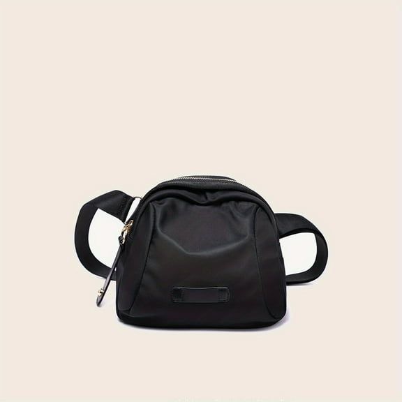 JUYGO Black Nylon Crossbody Bag - Versatile & Durable for Sports & Outdoor - Stylish Everyday Storage Pack