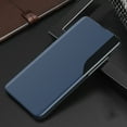 thumbnail image 2 of Case for iPhone 8 Plus / iPhone 7 Plus, Durable PU Leather Shockproof Mirror Window Flip Folio Phone Case with Magnetic Closure Kickstand Bracket Case for iPhone 8 Plus / iPhone 7 Plus,Blue, 2 of 7