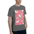 thumbnail image 2 of Bingfone Yoga Unicorn Men'S Loose Fit Short-Sleeve Pocket T-Shirt, 2 of 7