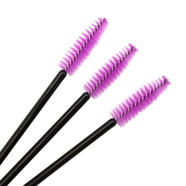 Mini cepillo de nailon desechable, portátil, de color, para pestañas, en espiral, para cejas, cepillo de pestañas, peine de maquillaje