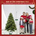 thumbnail image 4 of Soilhill 6ft Pre-Lit Artificial Christmas Tree with Clear Lights, Sturdy Metal Stand, Easy Assembly for Christmas Home Decoration, 4 of 7
