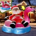 thumbnail image 4 of Inflable Navideño Froidesente de 2m con Santa en Flamenco con LED, 4 of 9