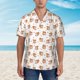 thumbnail image 2 of Balery Squirrel And Rose Camisas hawaianas de manga corta para hombre, camisas playeras de corte holgado, camisas de vacaciones con botones,Medium, 2 of 7