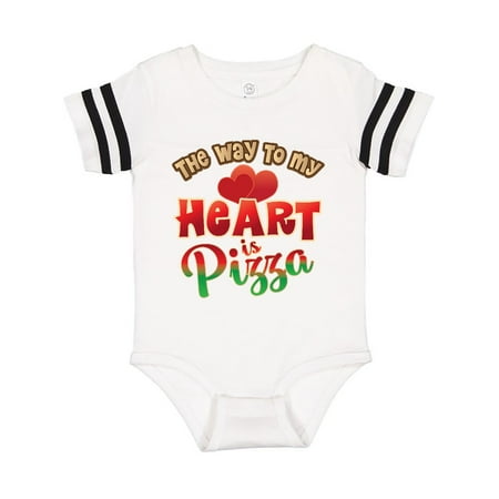 

Inktastic Pizza Way to My Heart Italian Food Gift Baby Boy or Baby Girl Bodysuit