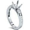 Pompeii3 1/4ct Diamond Channel Set Mount Ring 14K White Gold