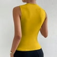 thumbnail image 4 of Plebaso Women's Tank Tops High Neck Ruched Sleeveless Shirts Slim Casual Basic Tees Tops for Going Out, 4 of 5