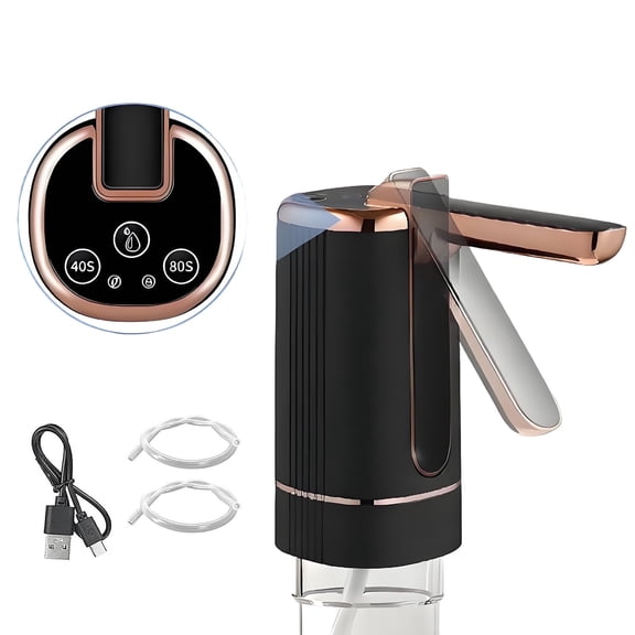 jQMUHLC Drinkware Accessories Electric Water Bottle Pump, USB Charging Portable Water Dispenser Universal Fit 2 to 5 Gallon for Home Camping