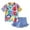 Blue, variant on eczipvz Toddler Girls Rash Guard Swimsuit Bathing Suit UPF 50+ Protection(Blue,6-7Years)