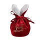 thumbnail image 1 of KAIYANG Bolsa de terciopelo para guardar dulces, bolsa para envolver con orejas de conejo, bolsas para envolver regalos de Pascua, color rojo, 1 of 5