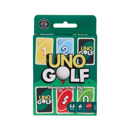 UNO Golf Card Game for Kid, Adult & Family Nights, Parties & Travel, Includes 112 Cards