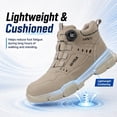 thumbnail image 2 of LAoutun Steel Toe Safety Shoes for Men Lightweight Work Shoes Dial Closure Puncture Resistant Work Boots Brown, 2 of 6