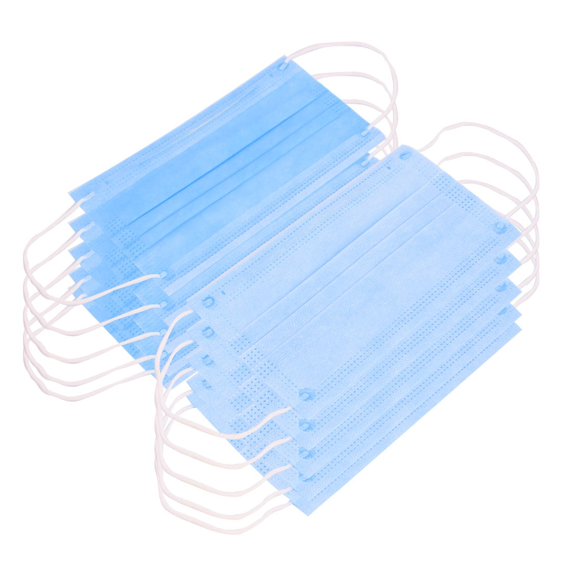 10pcs Outdoor Unisex Elastic Earloops Anti-dust Disposable Mouth Face Mask Blue by