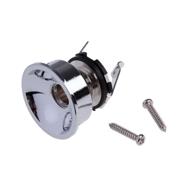 Placa de enchufe cromado para guitarra eléctrica para enchufe de 6,35mm Electrosocket TL