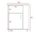 thumbnail image 7 of Correy 4-Shelf Microwave Stand with Casters, Black Wengue, Kitchen Storage Solution for Microwave and Appliances, 7 of 7