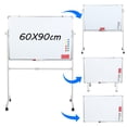 thumbnail image 2 of Mobile Double Sided Whiteboard with Wheels, Height & Angle Adjustable Rolling Dry Erase Board, 90x60cm Magnetic Whiteboard with Stand, Includes Markers, Magnetic Nails & Eraser, 2 of 8