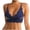 Blue, variant on Y-Sunset Women's Floral Lace Bralettes Deep V Triangle Plunge Wireless Bras Cami Strappy Unpadded Camisole Tops,S,