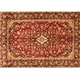 thumbnail image 1 of Ahgly Company Indoor Rectangle Medallion Orange Traditional Area Rugs, 2' x 4', 1 of 1