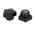 thumbnail image 2 of M8 Female Thread 30mm Dia Plastic Star Head Screw On Clamping Knobs Grip 14pcs, 2 of 2