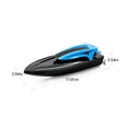thumbnail image 3 of Gqtwoy Rechargeable RC Boats with LED Light, Remote Control Boats for Pools and Lakes, Fast Racing Boat, 2.4GHz Non-Interference, Perfect for Outdoor Fun and Night Racing, 3 of 9