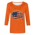 thumbnail image 4 of ZJXFGS Womens T Shirt,Fall Work Clothes 2026 Cute Crewneck Basic Business Tees Blouses Fashion Clothing Outfits Going Out Blouse Beach Vacation Trendy Orange M, 4 of 4