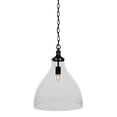 thumbnail image 1 of Toltec 97-MB-4740 Juno Chain Hung Pendant In Matte Black Finish With 16" Clear Bubble Glass, 1 of 1