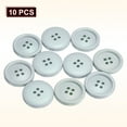 thumbnail image 3 of Uxcell 10pcs Sewing Button 25m 4 Holes Resin Round Craft Buttons, Dark Grey, 3 of 6