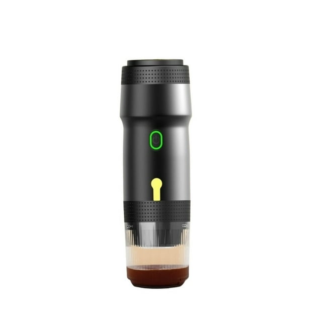 Electric Portable Capsule Coffee Machine Heating Espresso Machine For Car Home 3in1 Capsule Powder Travel Outdoor Coffee Maker , Removable Reservoir
