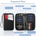 thumbnail image 2 of Funda para pasaporte, cartera Fintie Family, de nailon, con bloqueo RFID, 2 of 8