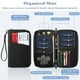 thumbnail image 2 of Funda para pasaporte, cartera Fintie Family, de nailon, con bloqueo RFID, 2 of 8