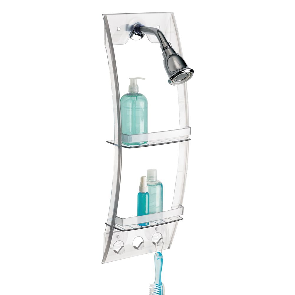 InterDesign Arc Shower Caddy with Suction, Clear