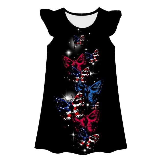 Xuewenshw Robe de Mode Mignonne pour Filles, Robe Décontractée pour Tout-Petits, Robe Colibri
