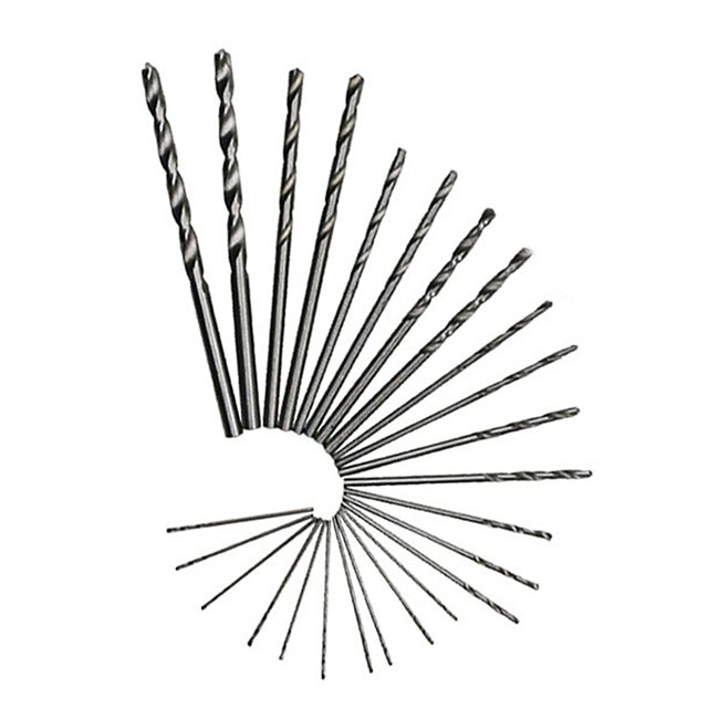 10/25pcs High Speed Steel Mini Drill mini drill Kit HSS Micro Drill Bit Twist Set Woodworking Wood Tool