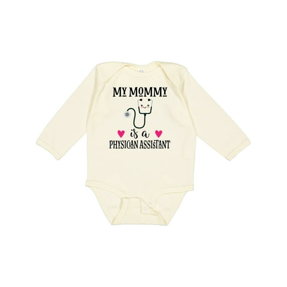Inktastic Physician Assistant Pa Mom Baby Girls Long Sleeve Baby Bodysuit