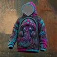 thumbnail image 2 of CONROSES Mens Halloween Hoodies Novelty Graphic Y2K Long Sleeve Hallowmas Pullover Hoodie for Men Fall Winter Hooded Sweatshirts with Pocket, 2 of 3