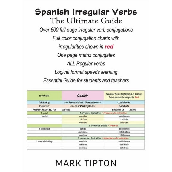 Spanish Irregular Verbs: The Ultimate Guide, (Hardcover)