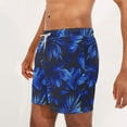 thumbnail image 4 of DIOAZUD Men's Swim Trunks Big and Tall Hawaiian Beach Shorts Drawstring Elastic Waist Swim Shorts Quick Dry Board Shorts Tropical Print Swimming Trunks Summer Surfing Shorts with Pockets, 4 of 6